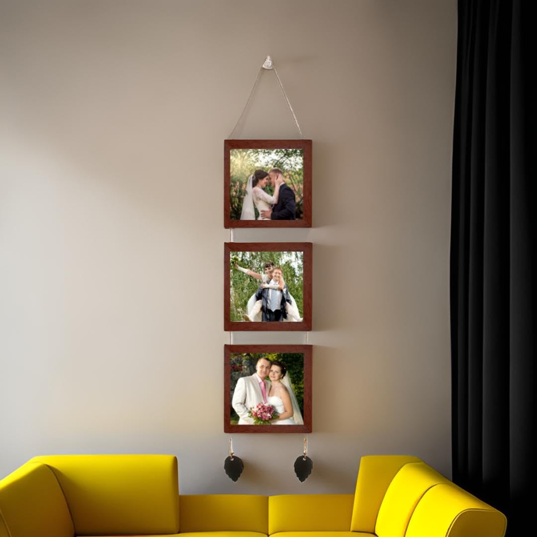Dev Aastha | Hanging Photo Frame | Pack of 3 - Hanging photo frames