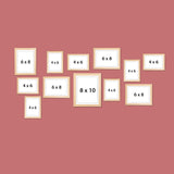 Dev Aastha Photo Frame For Wall | Wooden Frames For Wall Decoration | Photo Frame Set | Picture Frames | Rectangular Photo Frame For Home/Office | Family Collage | Set Of 12