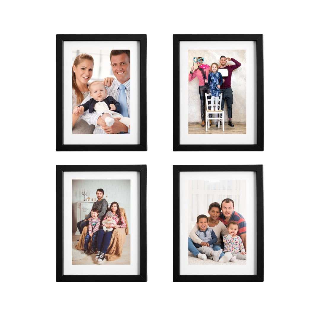 8x10 inch photo frame by Dev Aastha, pack of 4, ideal for displaying family portraits and artwork.