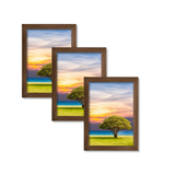 Pack of 3 A4 size wooden photo frames for wall decoration by Dev Aastha.