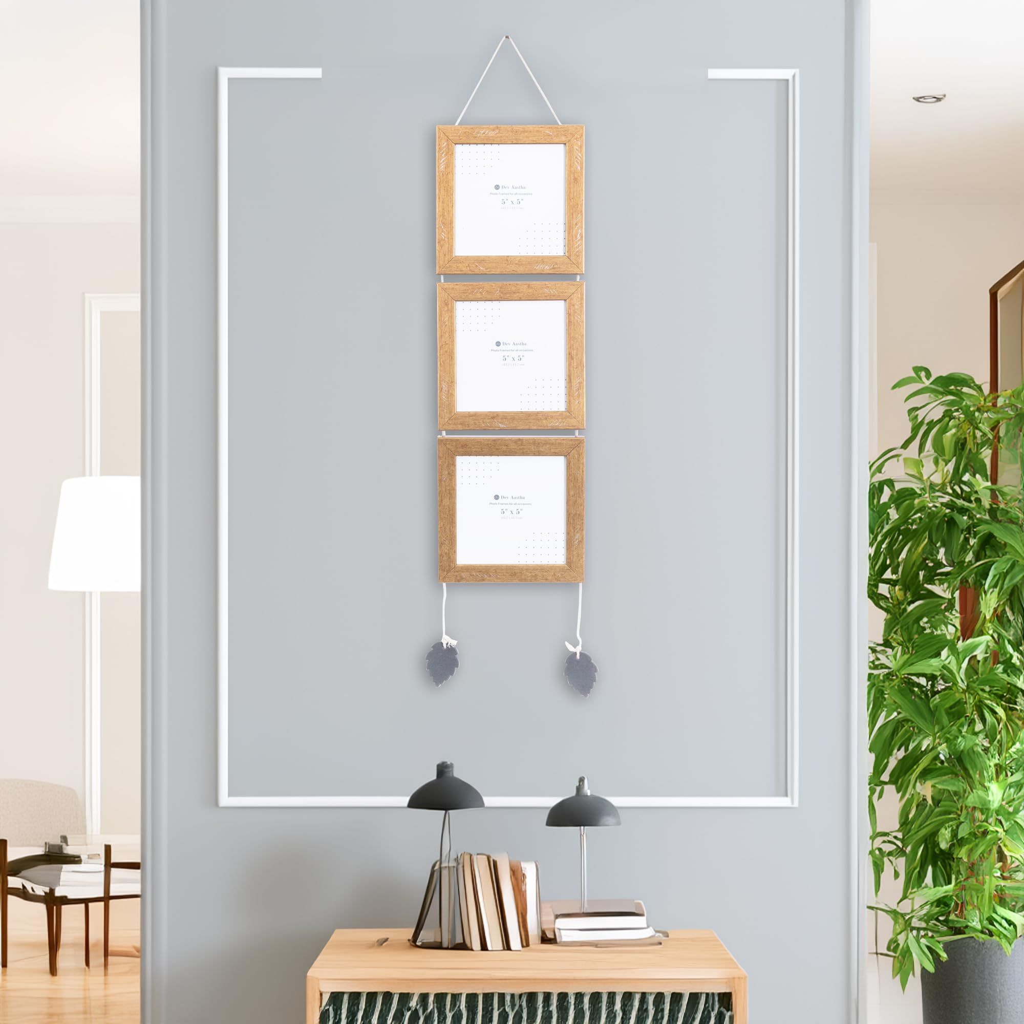 Dev Aastha | Hanging Photo Frame | Pack of 3 - Hanging photo frames