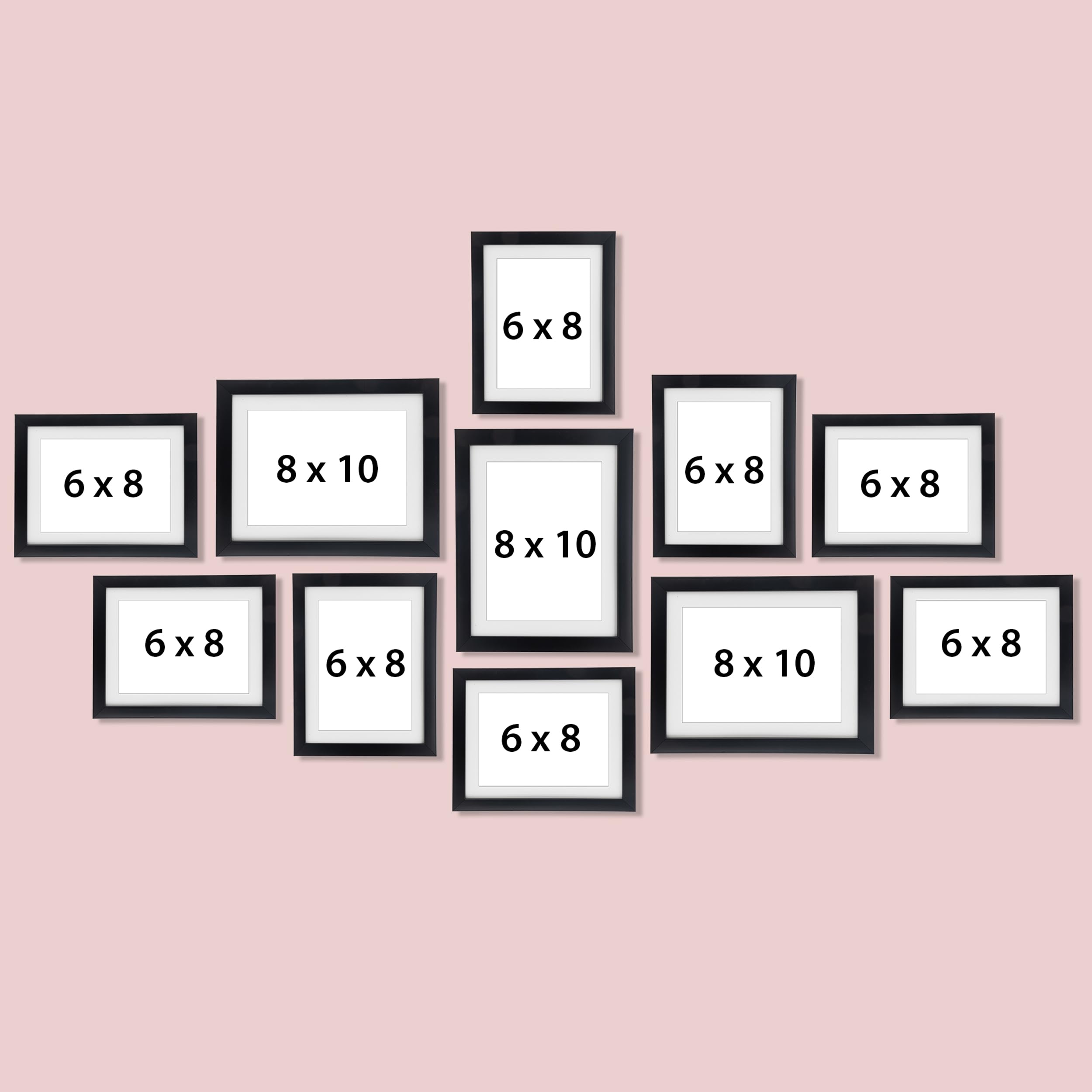 Dev Aastha Photo Frame For Wall | Wooden Frames For Wall Decoration | Photo Frame Set | Picture Frames | Rectangular Photo Frame For Home/Office | Family Collage | Set Of 11