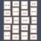 Dev Aastha Photo Frame For Wall | Wooden Frames For Wall Decoration | Photo Frame Set | Picture Frames | Rectangular Photo Frame For Home/Office | Family Collage | Set Of 20
