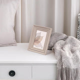 Dev Aastha 3D Tabletop Photo Frame | Home Decor Office Bedroom Decor Photo Frame Items | Aesthetic Anniversary Birthday Wedding Marriage Couple Gifts | 5*7 Inch Size | Type 1 : Beige
