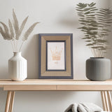 Dev Aastha 3D Tabletop Photo Frame | Home Decor Office Bedroom Decor Photo Frame Items | Aesthetic Anniversary Birthday Wedding Marriage Couple Gifts | 5*7 Inch Size | Type 3 : Brown