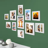 Dev Aastha Photo Frame For Wall | Wooden Frames For Wall Decoration | Photo Frame Set | Picture Frames | Rectangular Photo Frame For Home/Office | Family Collage | Set Of 11